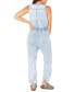 Juniors' Cotton Denim Drawstring-Waist Jumpsuit