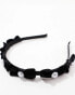 True Decadence all over bow headband in black