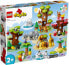 Дети > LEGO DUPLO 10975 Конструктор "Дикие животные мира" для 2-летних, 22 фигурки животных, игровая коврик