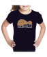 Child Nashville Guitar - Girl's Word Art T-Shirt