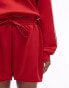 Topshop co-ord track short in red