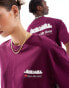 New Balance Home Again unisex short sleeve top in burgundy - exclusive to ASOS