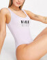 Nike Swimming Icon one piece logo swimsuit in lilac