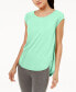 Calvin Klein Women's Cap Sleeve Open Side Top Pistachio XL