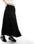 Reclaimed Vintage western cowgirl skirt in black broderie