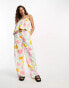 Object cami top co-ord in pink and yellow floral print