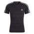 ADIDAS Techfit 3 Stripes short sleeve T-shirt