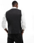 Selected Homme slim fit waist coat in black