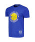 Men's and Women's Royal Golden State Warriors Hardwood Classics MVP Throwback Logo T-shirt