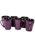 Mulberry 14 Ounce Stoneware Mugs, Set of 6