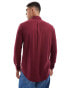 Polo Ralph Lauren icon logo pique shirt in burgundy marl