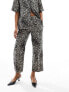 AllSaints Jemi Leppo trouser in leopard print