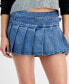 Juniors' Pleated Mini Skirt