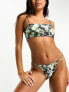 Weekday Sway tanga thong bikini in bliss lime exclusive to ASOS