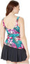 Maxine Of Hollywood Women's 236951 Shirred Front Leg One Piece Swimsuit Size 16