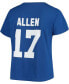 Women's Josh Allen Royal Buffalo Bills Name and Number V-Neck T-shirt