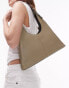 Topshop Sirius triangular shoulder bag in sage