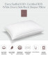 White Down 100% Certified RDS Firm Density Side/Back Sleeper Pillow, King