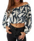 Juniors' Keyara Cropped Off-The-Shoulder Top