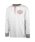 Men's Cream Distressed San Francisco 49ers Faithful to The Bay Pats Peek Henley T-shirt