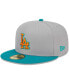 Men's Gray, Teal Los Angeles Dodgers 59FIFTY Fitted Hat