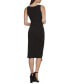 Twist-Front Scuba-Crepe Sheath Dress