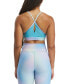 Women's Lux Bold Ombré Strappy-Back Sports Bra