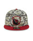 Men's Camo, Cardinal Arizona Cardinals 2023 Salute To Service 9FIFTY Snapback Hat