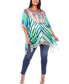 Plus Size Short Caftan with Tie-Up Neckline