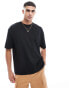 ASOS DESIGN oversized t-shirt in black with back print