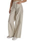 DKNY Women's Cotton High-Rise Front-Seam Cargo Pants