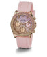 Guess Damen Armbanduhr Sparkling Pink Multifunktion 38 mm Rosa, Rosegold GW0032L4