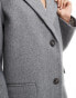 Vila longline formal coat in grey