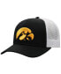 Men's Black, White Iowa Hawkeyes Trucker Snapback Hat