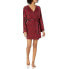 Cosabella Women's Amore PRT Robe, Mystic Red Animal/Black, Small