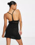 ASOS DESIGN Petite crochet mini dress in black