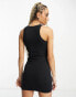 Santa Cruz arch strip bodycon dress in black Exclusive at ASOS