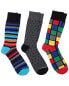 Unsimply Stitched Set Of 3 Crew Sock Men's