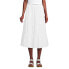 Women's Poplin Tiered Eyelet Midi Skirt