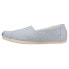 TOMS Alpargata Slip On Womens Blue Flats Casual 10018180T