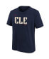 Big Boys and Girls Shane Bieber Navy Cleveland Guardians 2024 City Connect Name Number T-Shirt